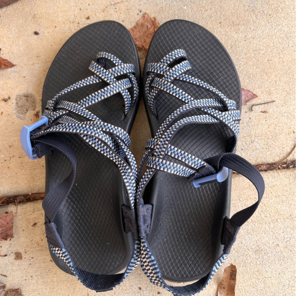 Chaco Black and Blue Women's Sandals